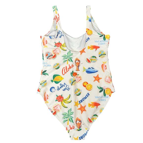Old Navy Women's Matte One Piece Swimsuit Size L - Picture 3 of 8